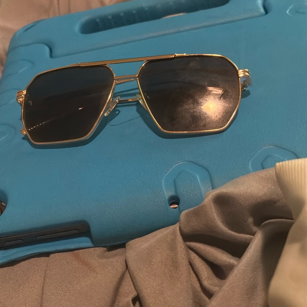 Guess Gold and Black Sunglasses